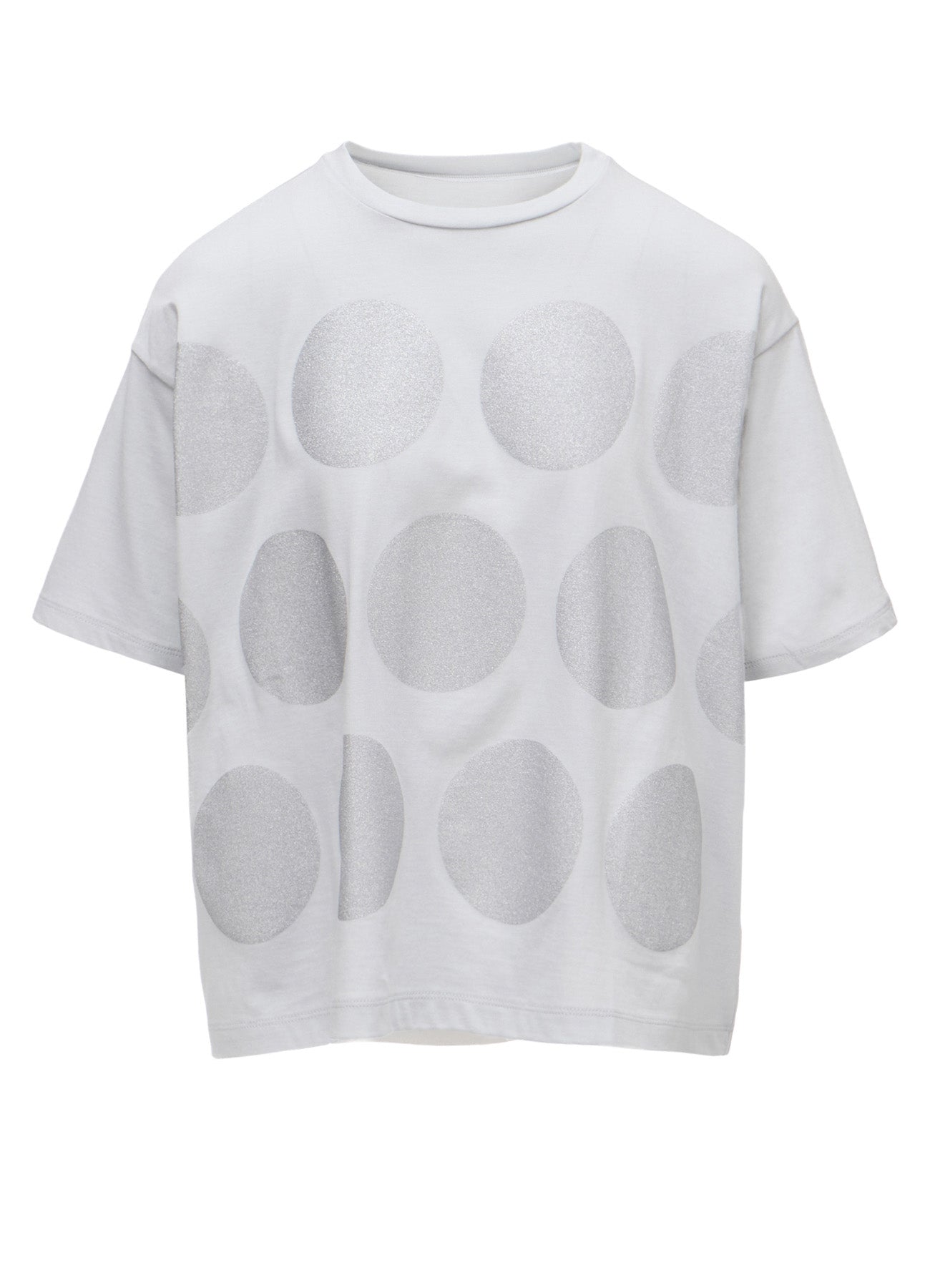 COTTON JERSEY DOT PRINT T-SHIRT