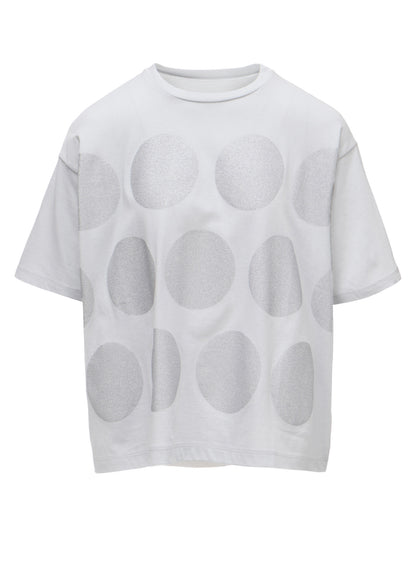 COTTON JERSEY DOT PRINT T-SHIRT