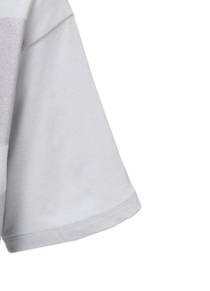COTTON JERSEY DOT PRINT T-SHIRT