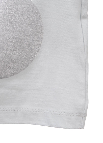 COTTON JERSEY DOT PRINT T-SHIRT