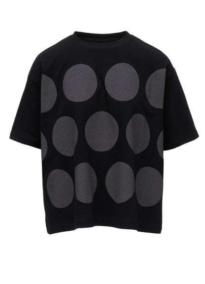 COTTON JERSEY DOT PRINT T-SHIRT