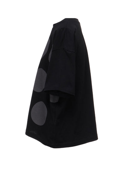 COTTON JERSEY DOT PRINT T-SHIRT