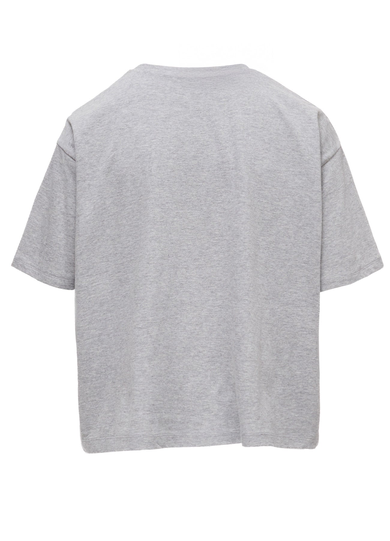 COTTON JERSEY HOUNDSTOOTH PRINT T-SHIRT