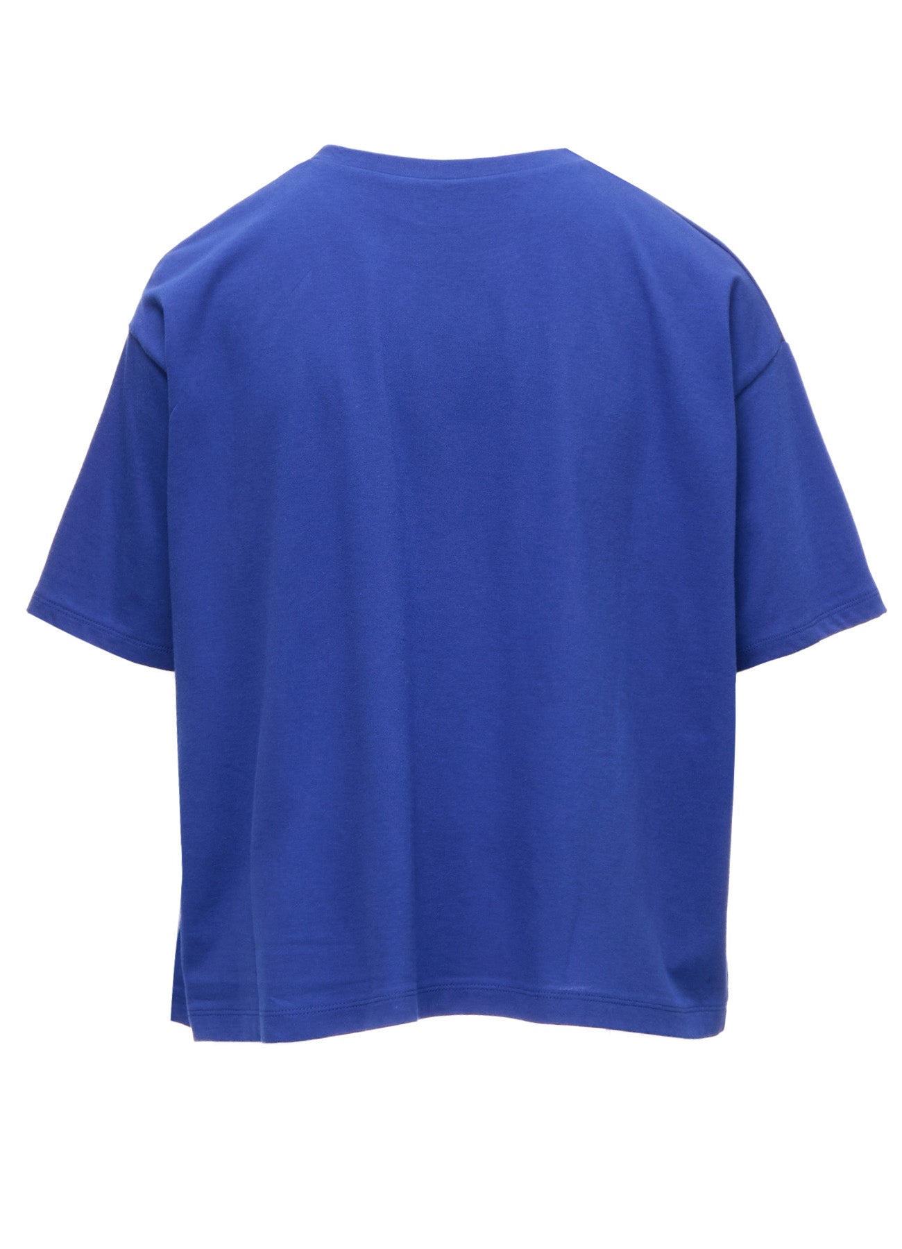 COTTON JERSEY HOUNDSTOOTH PRINT T-SHIRT
