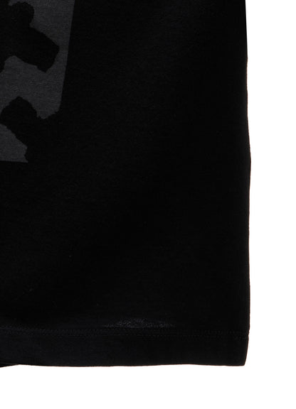 COTTON JERSEY HOUNDSTOOTH PRINT T-SHIRT