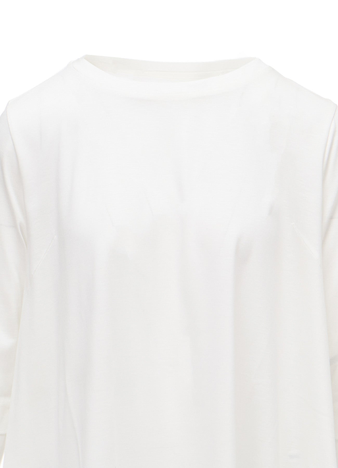 TENCEL COTTON JERSEY ASYMMETRIC HEM SHIRT