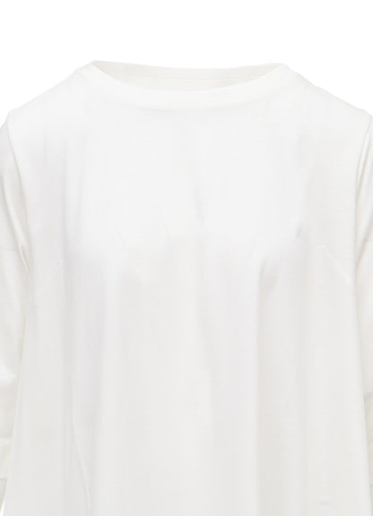 TENCEL COTTON JERSEY ASYMMETRIC HEM SHIRT