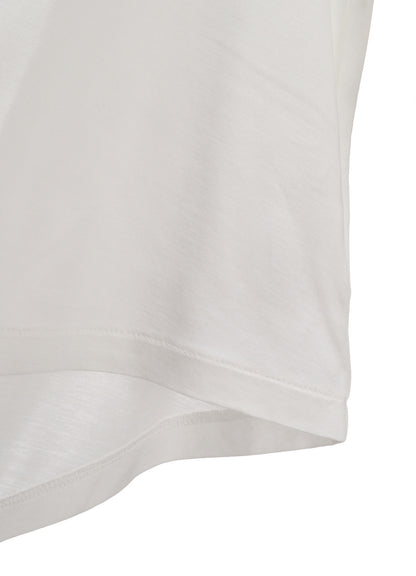 TENCEL COTTON JERSEY ASYMMETRIC HEM SHIRT