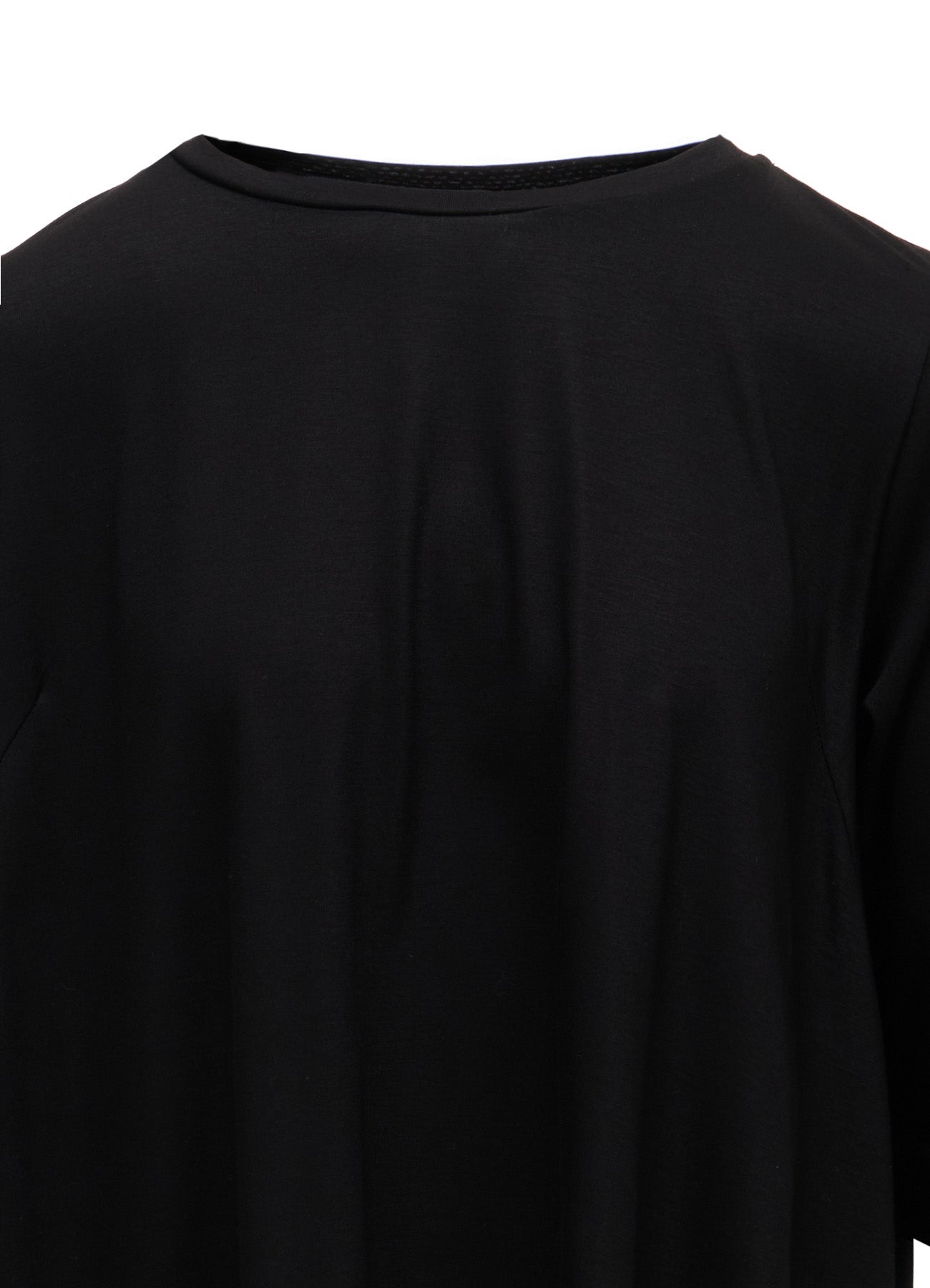 TENCEL COTTON JERSEY ASYMMETRIC HEM SHIRT
