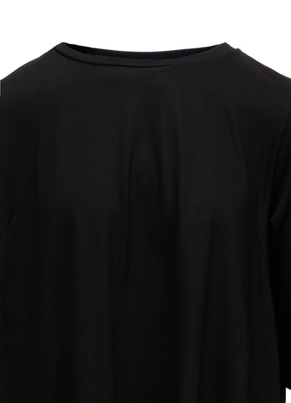 TENCEL COTTON JERSEY ASYMMETRIC HEM SHIRT