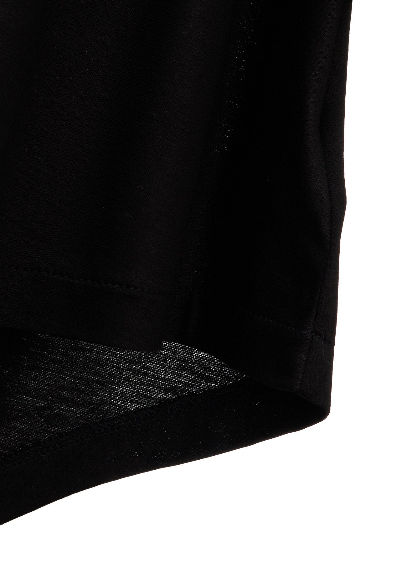 TENCEL COTTON JERSEY ASYMMETRIC HEM SHIRT