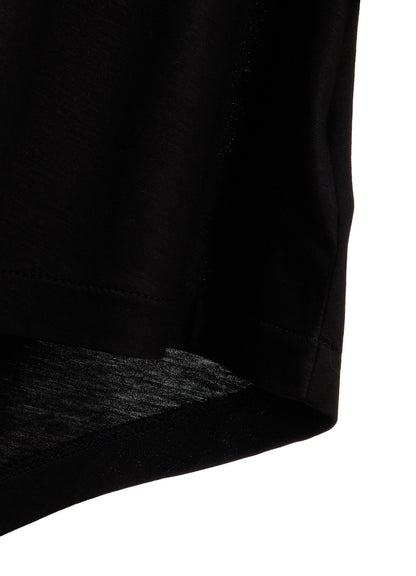 TENCEL COTTON JERSEY ASYMMETRIC HEM SHIRT