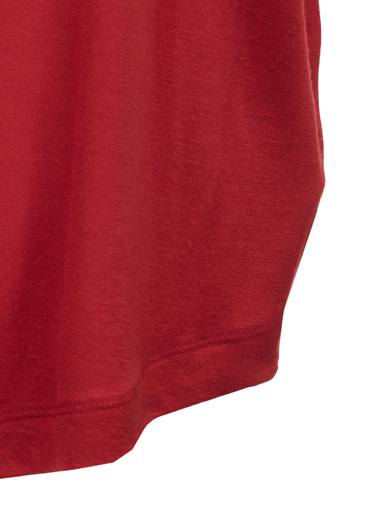 WASHABLE WOOL JERSEY ASYMMETRIC HEM VEST