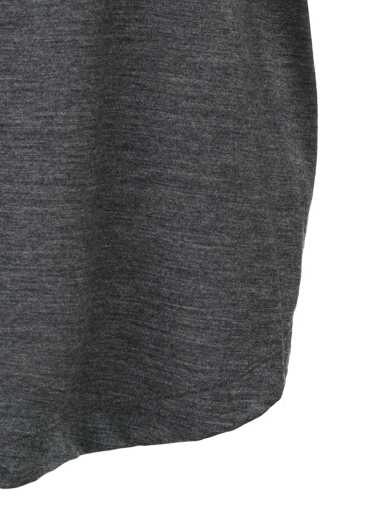 WASHABLE WOOL JERSEY ASYMMETRIC HEM VEST