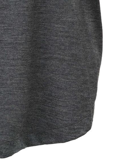 WASHABLE WOOL JERSEY ASYMMETRIC HEM VEST