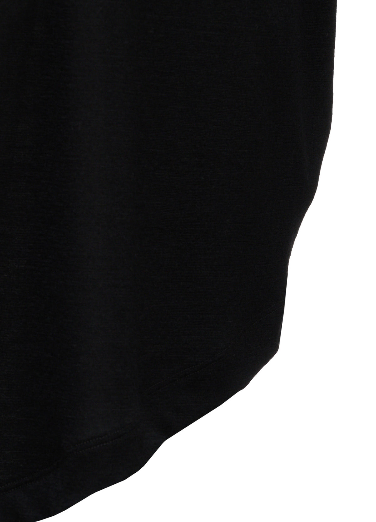 WASHABLE WOOL JERSEY ASYMMETRIC HEM VEST