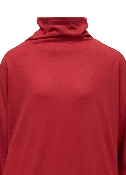 WASHABLE WOOL JERSEY PULLOVER