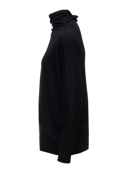 WASHABLE WOOL JERSEY PULLOVER