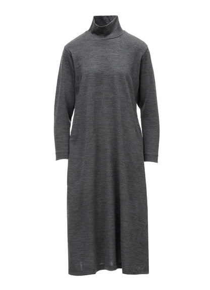 WASHABLE WOOL JERSEY HIGH NECK ONE PIECE