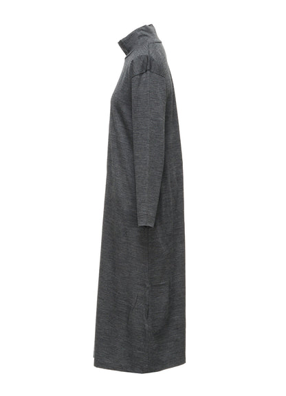 WASHABLE WOOL JERSEY HIGH NECK ONE PIECE