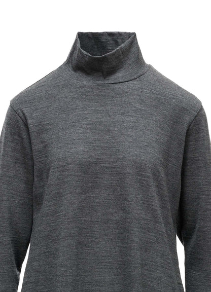 WASHABLE WOOL JERSEY HIGH NECK ONE PIECE