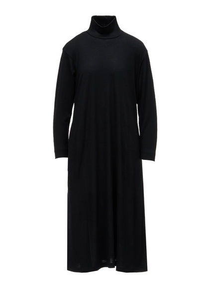 WASHABLE WOOL JERSEY HIGH NECK ONE PIECE