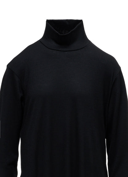 WASHABLE WOOL JERSEY HIGH NECK ONE PIECE