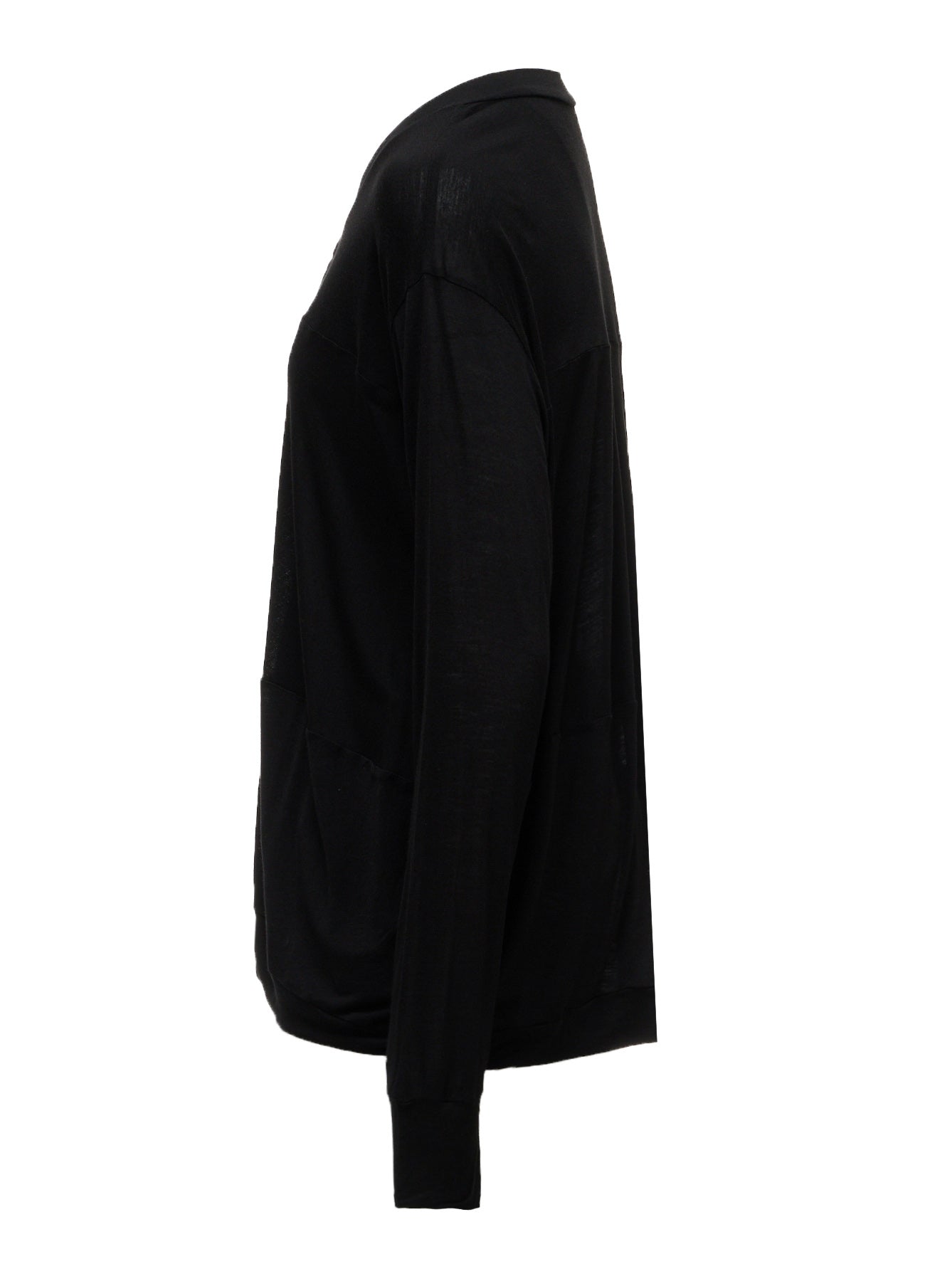 RAYON SILK JERSEY SWITCHING CARDIGAN