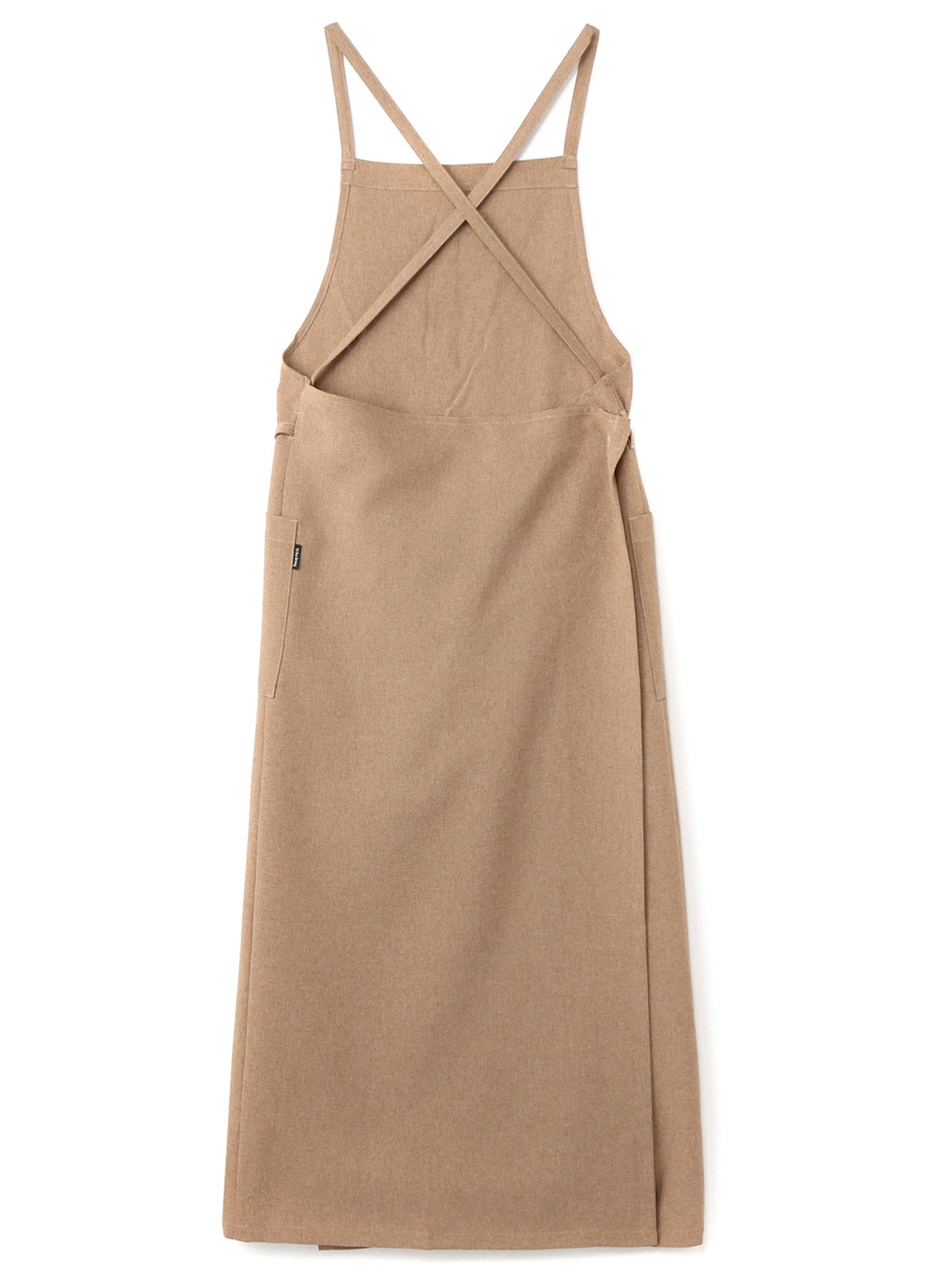 POLYESTER CHAMBRAY APRON DRESS