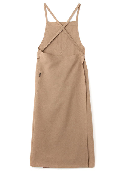 POLYESTER CHAMBRAY APRON DRESS