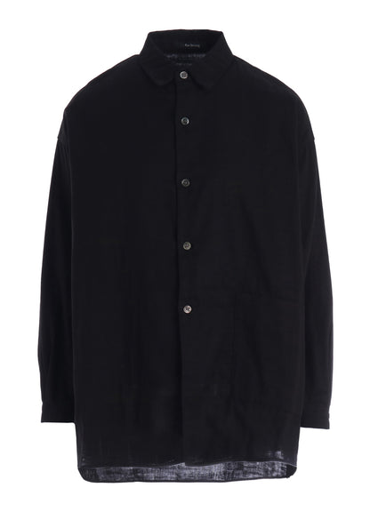 DOUBLE GAUZE LONG SLEEVE SHIRT (M)