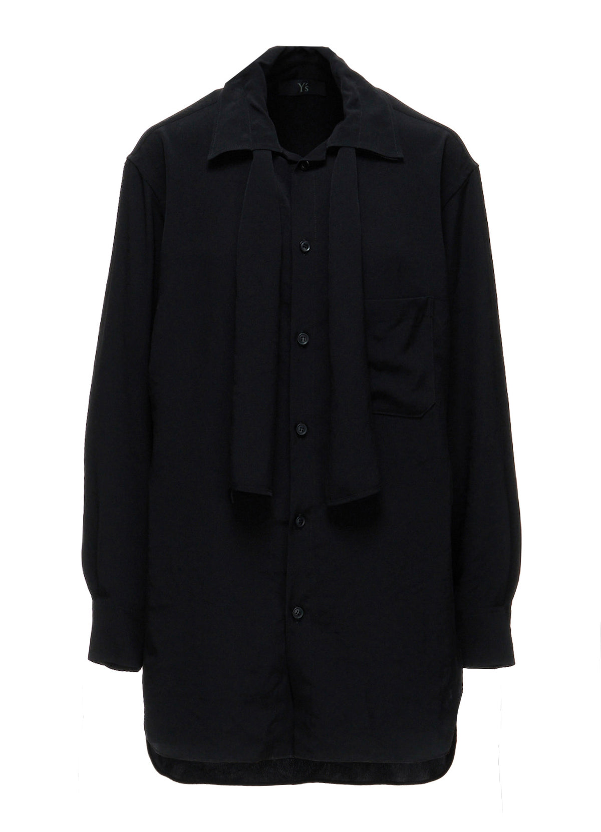 Y's OCCATION - TA/PE CREPE DE CHINE BOW-TIE BLOUSE