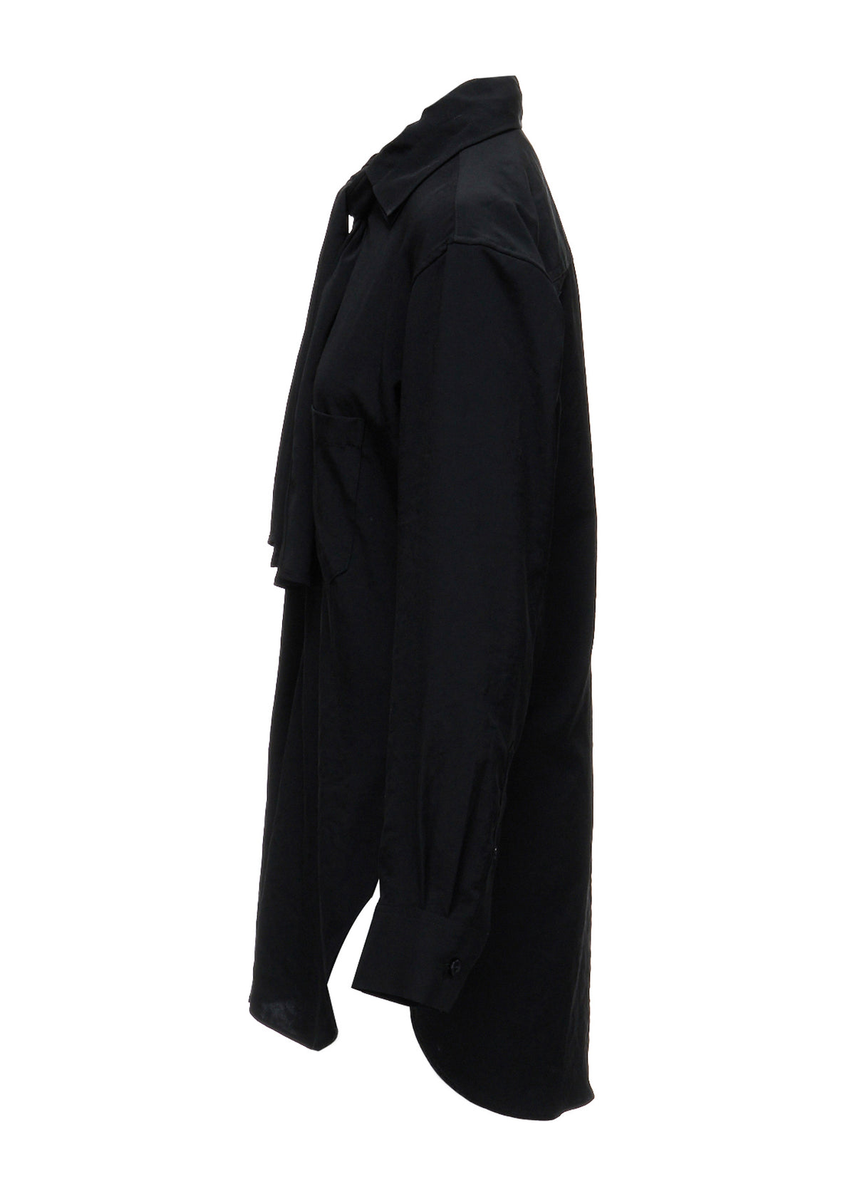 Y's OCCATION - TA/PE CREPE DE CHINE BOW-TIE BLOUSE