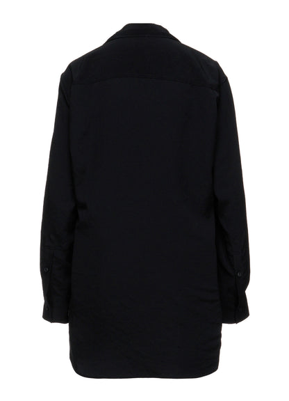 Y's OCCATION - TA/PE CREPE DE CHINE BOW-TIE BLOUSE