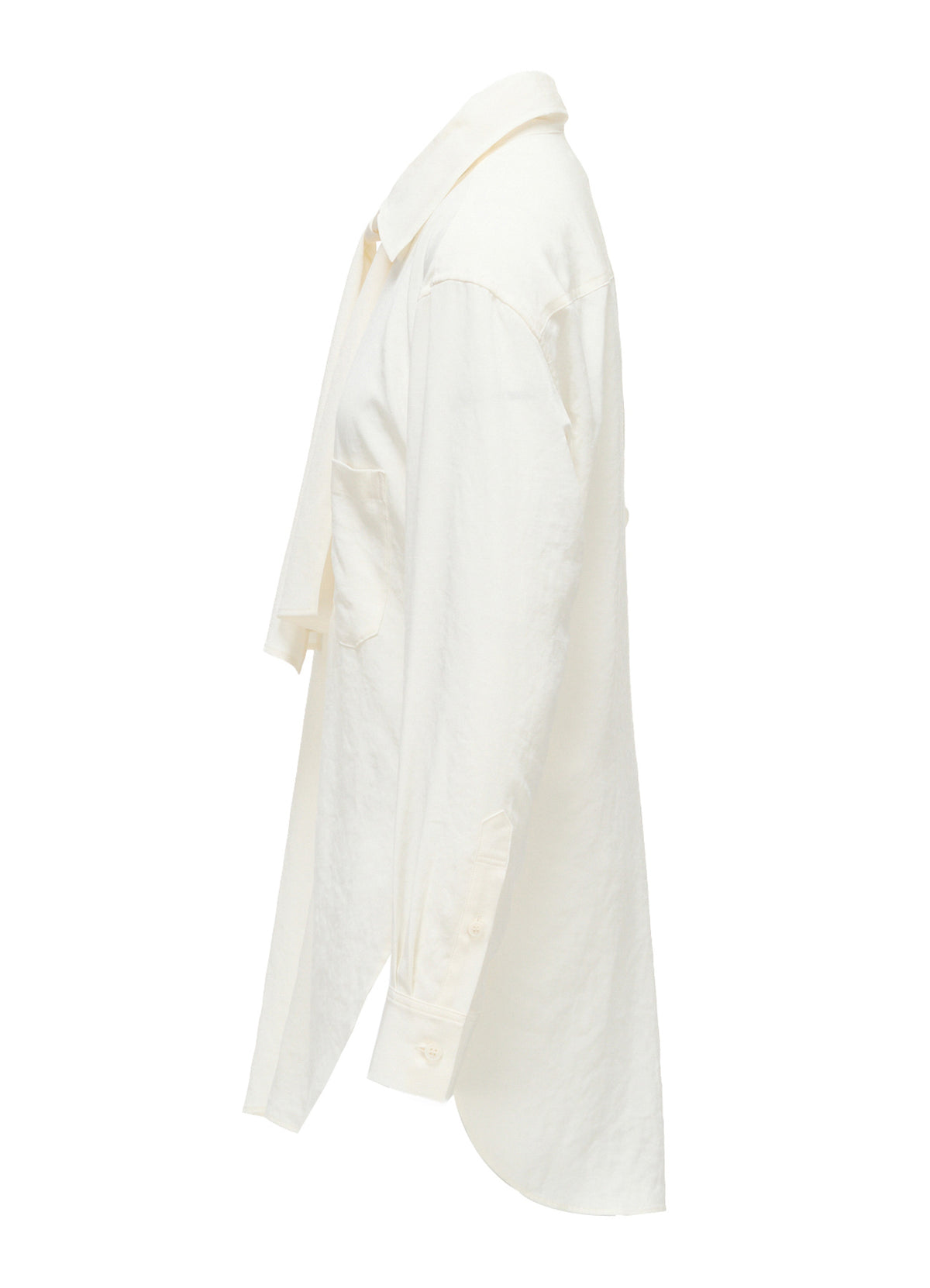 Y's FORM - TA/PE CREPE DE CHINE BOW-TIE BLOUSE