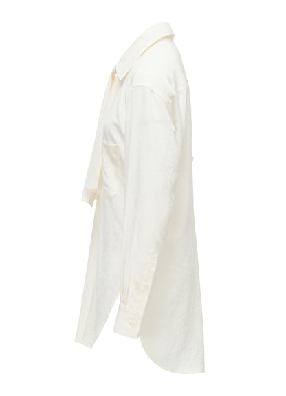 Y's FORM - TA/PE CREPE DE CHINE BOW-TIE BLOUSE