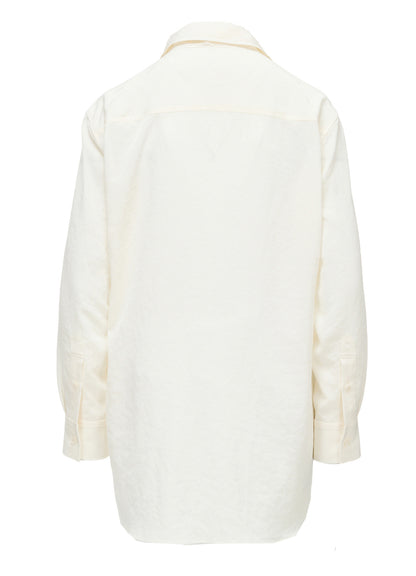 Y's FORM - TA/PE CREPE DE CHINE BOW-TIE BLOUSE