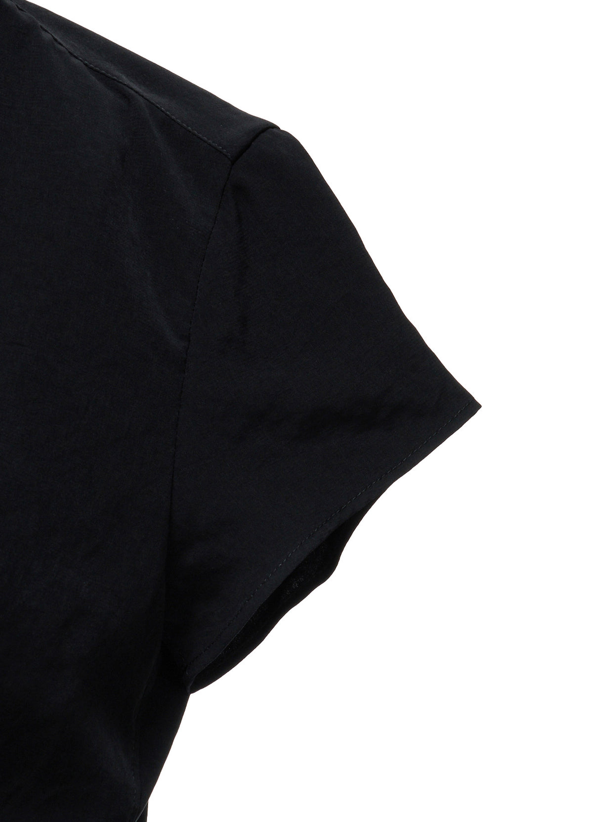 Y's OCCATION - TA/PE CREPE DE CHINE SHORT-SLEEVE BLOUSE