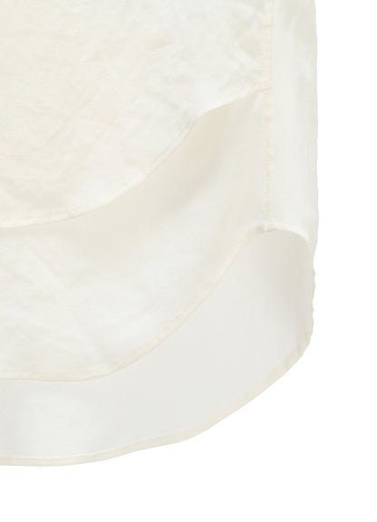 Y's FORM - TA/PE CREPE DE CHINE SHORT-SLEEVE BLOUSE