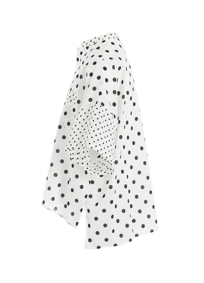 60/- COTTON LAWN DOT PRINT BOX BLOUSE