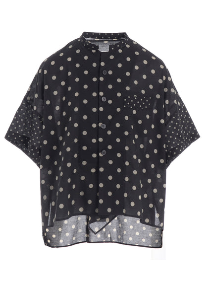 60/- COTTON LAWN DOT PRINT BOX BLOUSE