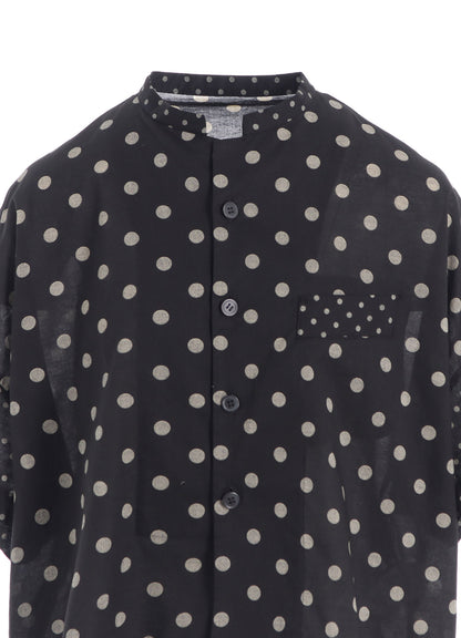 60/- COTTON LAWN DOT PRINT BOX BLOUSE