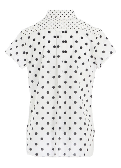 60/- COTTON LAWN DOT PRINT HALF SLEEVE BLOUSE
