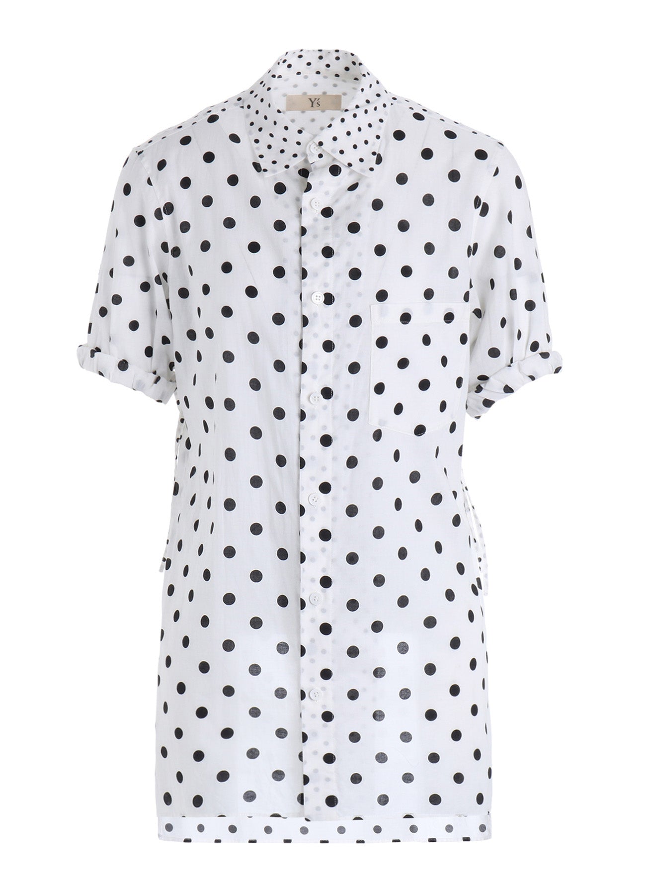 64/- COTTON LAWN DOT PRINT FRONT TUCKED BLOUSE