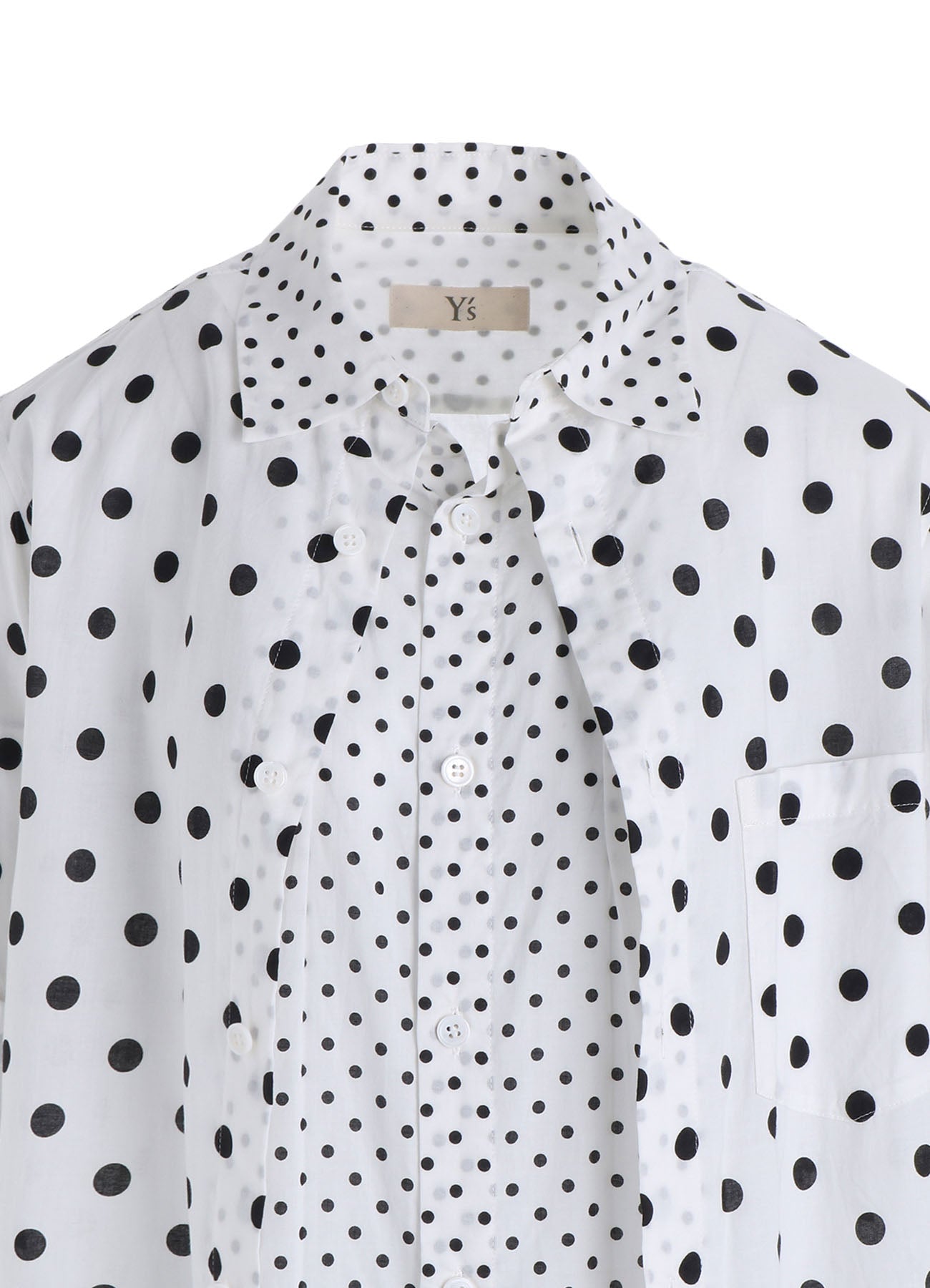64/- COTTON LAWN DOT PRINT FRONT TUCKED BLOUSE – THE SHOP YOHJI