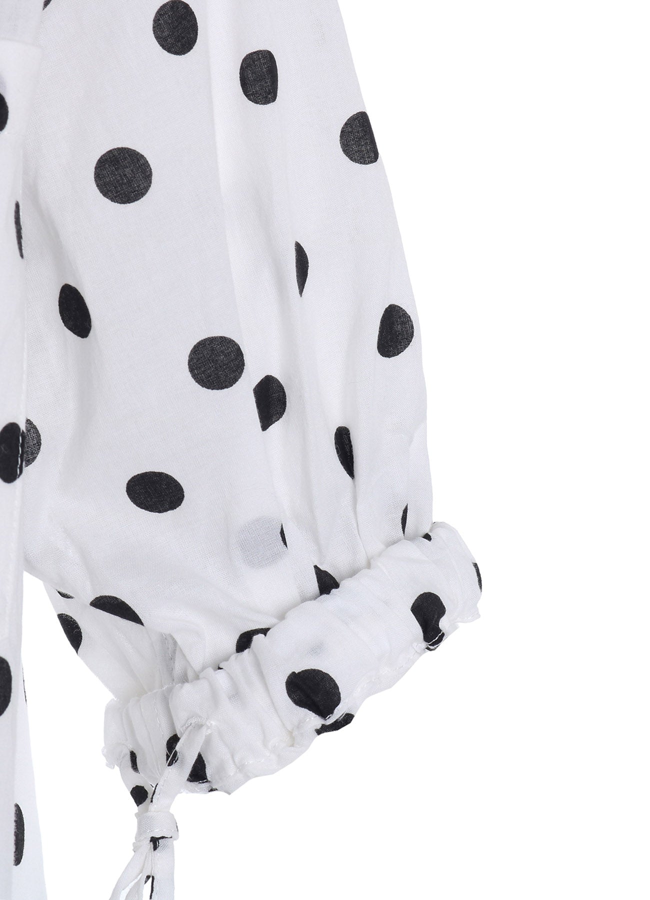 64/- COTTON LAWN DOT PRINT FRONT TUCKED BLOUSE