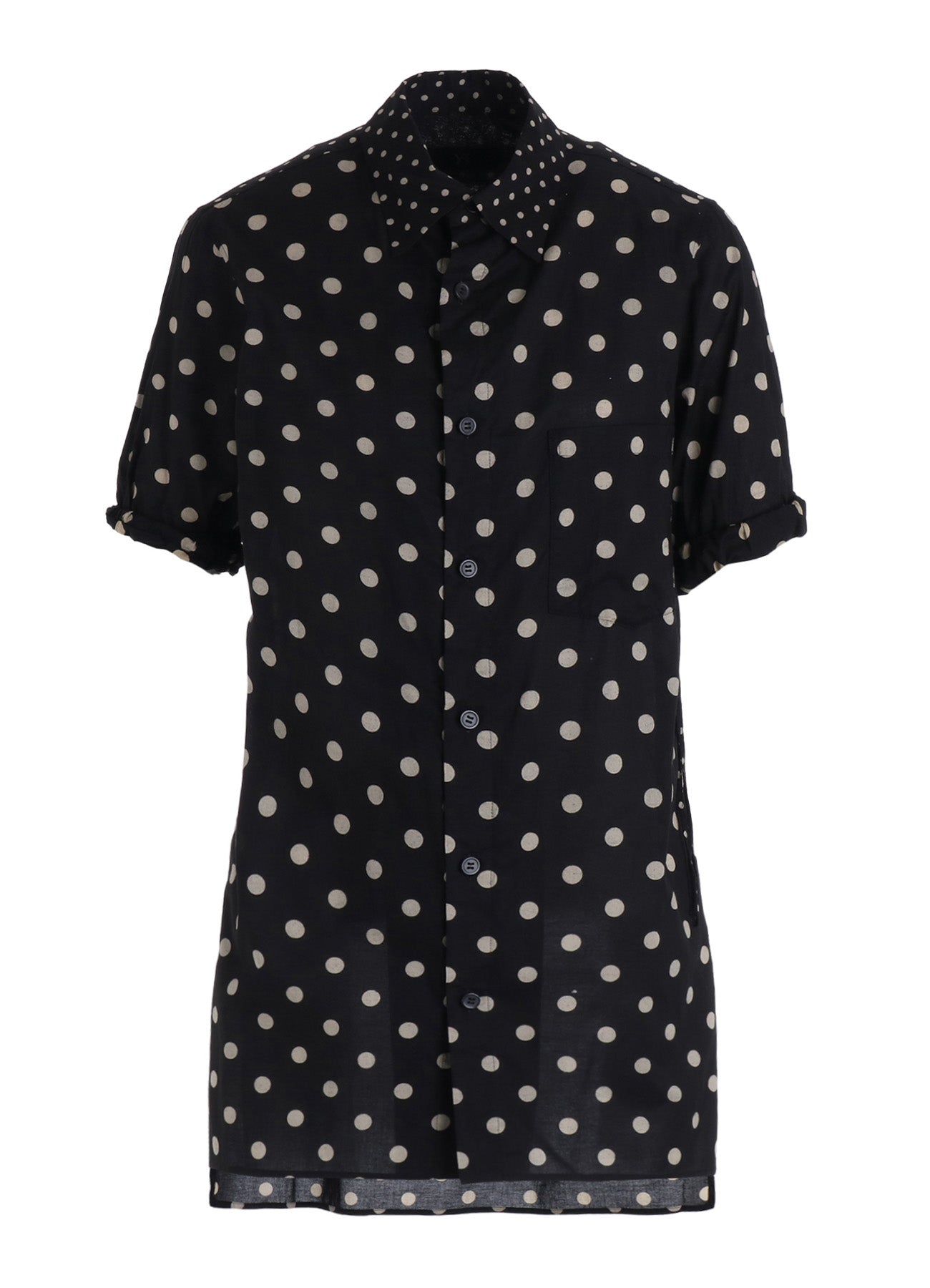 64/- COTTON LAWN DOT PRINT FRONT TUCKED BLOUSE