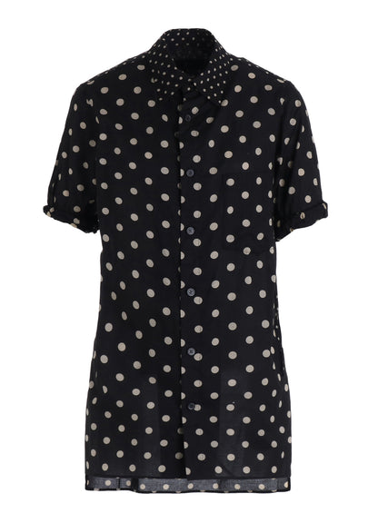 64/- COTTON LAWN DOT PRINT FRONT TUCKED BLOUSE
