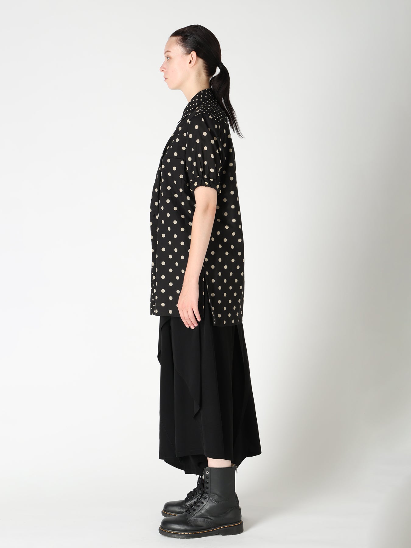 64/- COTTON LAWN DOT PRINT FRONT TUCKED BLOUSE