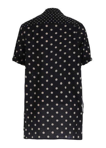 64/- COTTON LAWN DOT PRINT FRONT TUCKED BLOUSE